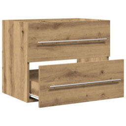 Berkfield Durable Bathroom Sink Cabinet Artisan Oak 60X38.5X48 Cm Engineered Wood - thumbnail 5