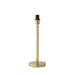 Valuelights Maura Brushed Gold Twisted Metal Table Lamp Base - thumbnail 5