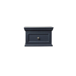 Melody Maison Pair Of Navy Black Wall Mounted Bedside Tables - Daventry Navy Black Range - thumbnail 6