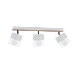 Luminosa Lighting Luminosa Casa Ceiling Spotlight Bar White, Wood, 60Cm, 3X E27