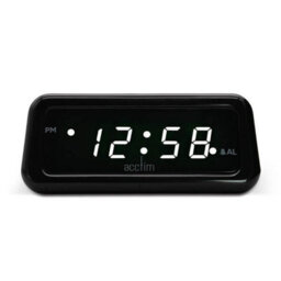Acctim Cory Black & White Digital Alarm Clock - thumbnail 1