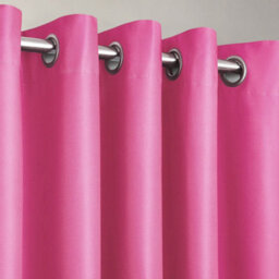 Velosso Manhattan Thermal Blackout Ready Made Eyelet Curtains - Fuchsia