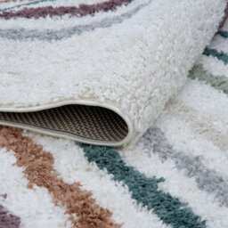 The Rugs Moodi Shaggy Multicolour Raincat Rug Runner Scandinavian Thick High Pile For Living Rooms, Bedrooms, Hallways, Kitchens - thumbnail 4