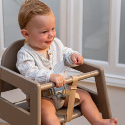 Safetots Two Pack Of Simply Stackable Wooden High Chairs, Grey, Highchairs For Baby And Toddler, Stylish And Practical - thumbnail 6