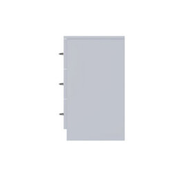 Fwstyle Chest Of Drawers 3 Drawer Grey Gloss High Shine - thumbnail 8