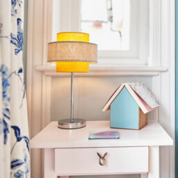Valuelights Weaver Pair Of Touch Table Lamps With Herringbone/mustard Shade - thumbnail 2