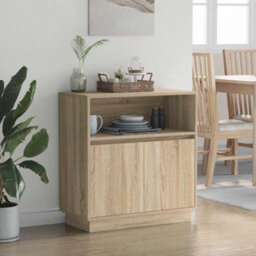 Berkfield Sideboard With Led Sonoma Oak 71X34,5X75 Cm Engineered Wood - thumbnail 5