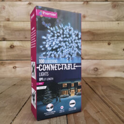 Samuel Alexander 100 Led 8M Premier Christmas Connectable Outdoor Static Lights In Cool White - thumbnail 6