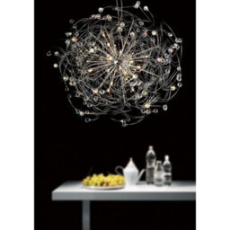 Luminosa Lighting Luminosa Messe Floor Lamp 12 Light G4 Polished Chrome/crystal, Not Led/cfl Compatible - thumbnail 4