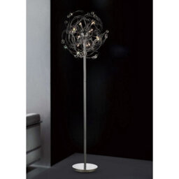 Luminosa Lighting Luminosa Messe Floor Lamp 12 Light G4 Polished Chrome/crystal, Not Led/cfl Compatible - thumbnail 3