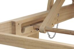 GoodHome Hever Natural Wooden Sun Lounger - thumbnail 4