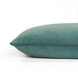 Furn. Cosmo Pom-Pom Rectangular Velvet Cushion Cover - thumbnail 3