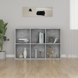 Vidaxl Book Cabinet/sideboard Concrete Grey 66X30X98 Cm Engineered Wood Book Cabinets - thumbnail 4