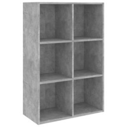 Vidaxl Book Cabinet/sideboard Concrete Grey 66X30X98 Cm Engineered Wood Book Cabinets - thumbnail 2