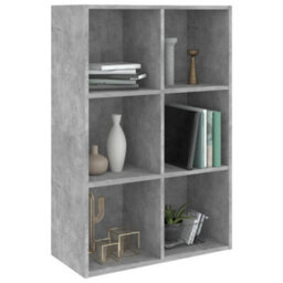 Vidaxl Book Cabinet/sideboard Concrete Grey 66X30X98 Cm Engineered Wood Book Cabinets - thumbnail 3