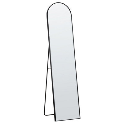 Beliani Standing Mirror Bagnolet 150 Cm Metal Black - image 1