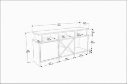 Decorotika Auburn Tv Stand Tv Unit For Tv's Up To 47 Inch Wenge - thumbnail 6