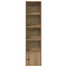 Berkfield Durable Bookcase Artisan Oak 31X24X127 Cm Engineered Wood - thumbnail 4