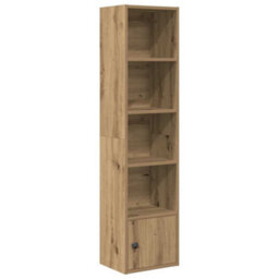 Berkfield Durable Bookcase Artisan Oak 31X24X127 Cm Engineered Wood - thumbnail 1