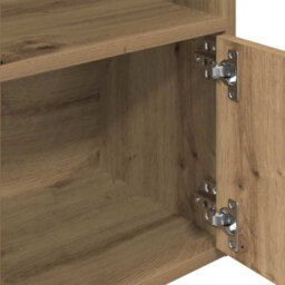 Berkfield Durable Bookcase Artisan Oak 31X24X127 Cm Engineered Wood - thumbnail 8