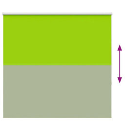 Berkfield Roller Blind Blackout Leaves Green 150X175 Cm Fabric Width 146.6 Cm Polyester - thumbnail 9