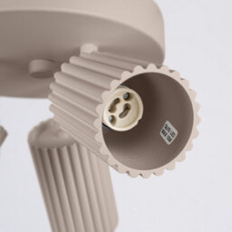 Sollux Lighting Karbon Aluminum Taupe 3 Lights Minimalist Ceiling Light - thumbnail 6