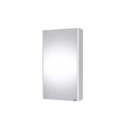 Impact Furniture Wall Hung Bathroom Cabinet Set 400mm Vanity Unit With Basin And Wall Mirror Cabinet White Gloss Small Narrow Furniture Avir - thumbnail 8