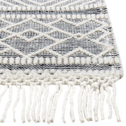 Beliani Rug Toprakkale Grey 160 X 230 Cm Wool - thumbnail 1