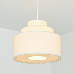 CGC Lighting Cgc Selina Tiered Layered Lampshade White Fabric