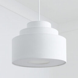 CGC Lighting Cgc Selina Tiered Layered Lampshade White Fabric - thumbnail 3