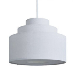 CGC Lighting Cgc Selina Tiered Layered Lampshade White Fabric - thumbnail 4