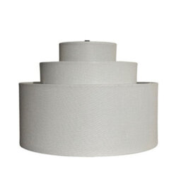 CGC Lighting Cgc Selina Tiered Layered Lampshade White Fabric - thumbnail 5