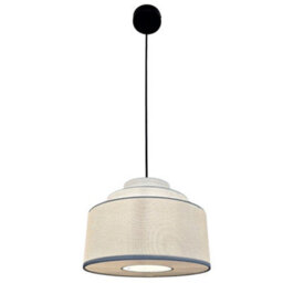 CGC Lighting Cgc Selina Tiered Layered Lampshade White Fabric - thumbnail 6