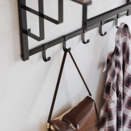Ledrem Coat Rack Wall-Mounted, Clothes Rail With 5 Removable Coat Hooks, Floating Shelf With Hanging Rail, For Hallway, Bedroom - thumbnail 4
