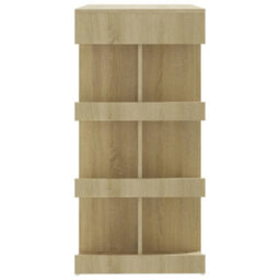 Berkfield Bar Table With Storage Rack Sonoma Oak 100X50X101.5 Cm Engineered Wood - thumbnail 6