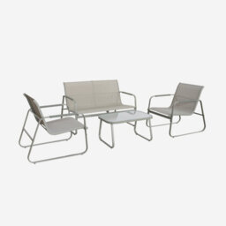 Sweeek - 4-Seater Steel Garden Sofa Set  Noto Khaki Green 78X122X39 Cm - thumbnail 1