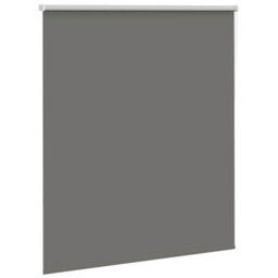 Berkfield Roller Blind Blackout Grey 135X175 Cm Fabric Width 131.6 Cm Polyester - thumbnail 3