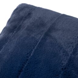 Paoletti Empress Navy Faux Fur Effect Indoor Cushion, (L)45Cm X (W)45Cm - thumbnail 3