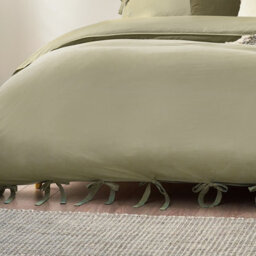 Yard Mallow Bow Tie 100% Cotton Duvet Cover Set - thumbnail 4
