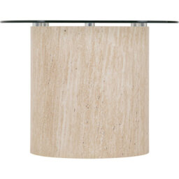 Seconique Modena Coffee Table - Clear Glass / Cream Marble Effect - thumbnail 4