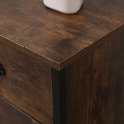 Furniturehmd 2 Doors 2 Drawers Sideboard,buffet Table,cupboard,free Standing Cabinet Organizer, Metal Frame - thumbnail 5