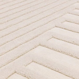 Valley Ivory Connection Abstract 10-15mm Thick Modern Easy To Clean Rug For Bedroom, Living Room By Asiatic-120Cm X 170Cm - thumbnail 3