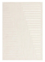 Valley Ivory Connection Abstract 10-15mm Thick Modern Easy To Clean Rug For Bedroom, Living Room By Asiatic-120Cm X 170Cm - thumbnail 5