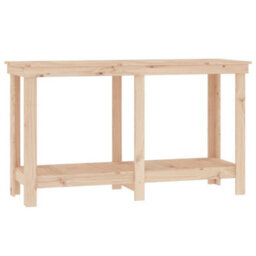 Vidaxl Work Bench 140X50X80 Cm Solid Wood Pine - thumbnail 2