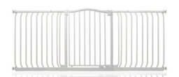 Safetots Curved Top Safety Gate, 179Cm - 188Cm, Matt White, Pressure Fit Stair Gate