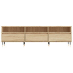 Berkfield Sturdy Tv Cabinet Sonoma Oak 150X30X44.5 Cm Engineered Wood - thumbnail 5
