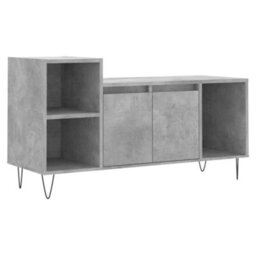 Berkfield Tv Cabinet Concrete Grey 100X35X55 Cm Engineered Wood - thumbnail 2