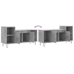 Berkfield Tv Cabinet Concrete Grey 100X35X55 Cm Engineered Wood - thumbnail 9