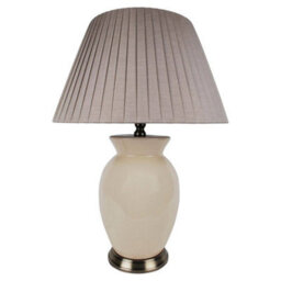 Pagazzi Lighting Pagazzi Christina 56Cm Cream Table Lamp - thumbnail 3