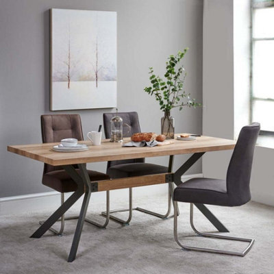 Kamala Dining Table With Grey Legs 1800 X 900mm
